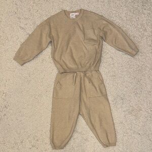 Zara Tan Kids Jogger Set